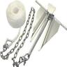 063226 Shoreline Marine Lb Steel Anchor With Chain Rope 313113888817