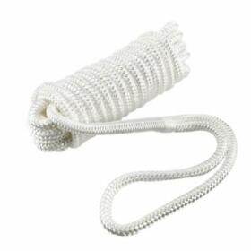 Tek-ab-0053 1/2 Inch 20 Ft Double Braid Nylon Dock Line Mooring Rope Anchor For Boat
