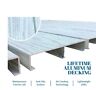 10967 Patriot Lifetime Aluminum Gray Dock Decking Panel