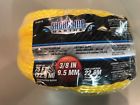 14hb50yellow Yellow Hollow Braided Premium Marine Poly Anchor Line Boat Dock
