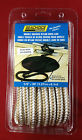 40241 2 Line 20 Dock Nylon Seachoice White 1 Double Rope Gold Braided