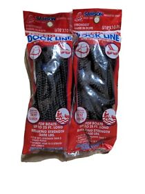 66907 2 Pack 5/16inch X 10foot Braided Nylon Rope Boat Dock Line Marine Mooring