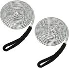 Ab-0712-02-a1 2 Pcs 1/2 Inch 15ft Double Braid Nylon Dock Line Marine Mooring Rope Anchor