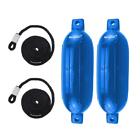 2-rfdfl-8-27bl Norestar New Two Pack Ribbed Fenders Deflated Lines For Boat
