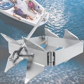 W-220704 20 Lb Hold Fold Galvanized Boat Box Anchor For Offshore Sport Cabin Cruiser