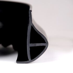 Mo5000b-25c 25foot Black Marine Grade Flexible Pvc Floating Stationary P Shape Dock Edging