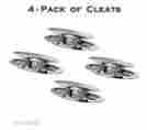 7192499 30071 Seachoice Four 4 Stainless Steel 6 Pull Up Cleats Recess Flush To Deck 719249300719