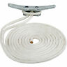 302112025wh-1 Sea Dog Double Braided Nylon Dock Line White