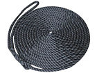 3594 Five Oceans 5 8 X 35 Black 3 Strand Premium Twisted Pp Boat Dock Line W Eye 0730669448034