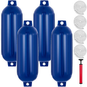 Dnb8.5x27yclwcls1v0 4 Pack 8.5x27 Ribbed Boat Fender Dock Vinyl Bumper Protection Shield Inflatable