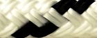 42401 Seachoice Double Braided Mfp Dock Line White With Black Tracer
