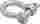 43130 House 7 8 Galvanized Steel Boat Marine Anchor Shackle 9369 Lb Working Load 39 682 Brk