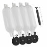 4611-1 Five Oceans Inflatable White Boat Fender Bumper Lines And Needles