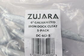 Dc-6gi-5 5-pk Zujara Dock Cleat Galvanized Iron 6inch