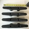 50-30861 Lot Of Inch Black Plastic Hollow Base Cleats For Boats