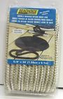 50-46971 Mooring Nylon 5 Line Gold 8 Grade Dock Braid Double Uscg White 30
