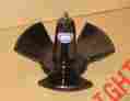 516black Greenfield Black River Anchor 16 Lbs.vinyl Coated Boats Up To 18 Pvc Usa New