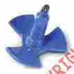 516blue Greenfield Blue River Anchor 16 Lbs Vinyl Coated Boats Up To 18 Pvc Usa New