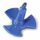 520blue Greenfield Blue River Anchor 20 Lbs Vinyl Coated Boats Up To 22 Pvc Usa New