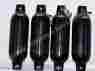 7635629 52184 Boater Sports Black Boat Fenders 6.5 X 23 Set Of 4 Bumpers Vinyl Ribbed Docking New 763562521849