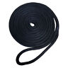 7181935 Robline Premium Nylon Double Braid Dock Line Black 011800229271