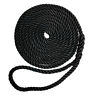 7181965 Robline Premium Nylon Strand Dock Line Black 9011800229516