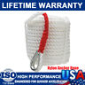 73909 Precision Auto Labs White Twisted Three Braided Nylon Anchor Rope