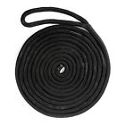 748480 Kimpex Double Braided Dock Line Black Nylon Rope High Resistance