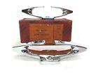 7502 Wilcox Crittenden Vintage Nos Chrome Plate Die Cast Bow Chocks