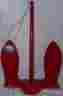920red Greenfield Red Navy Anchor 20 Lbs Vinyl Coated Boats Up To 24 Pvc Usa New