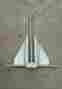 95015 Hooker Galvanized 13 Lb Boat Anchor E-13 For Large Boats Up To 27 Feet Plus