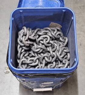 Acco Peerless 411140602 3/8 Inch X 63ft Hot Dip Galvanized Chain 2650 Lbs Load Limit