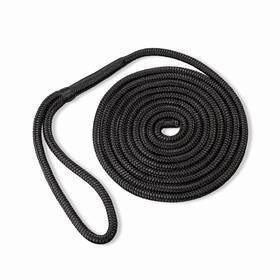 Acy Marine 666628767628 Double Braided Nylon Dock Line Black 3/8-inch X 15-feet