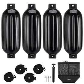 Affordura 680306692279 Boat Fender 4 Pack Bumpers Fenders With Ropes F