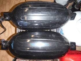 Af18-8b Afr 2-pack Twin Eye Ribbed Boat Fenders Black 18 Inch Long 8 Wide Afordora
