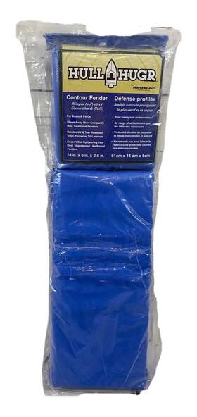 Hh-1c Airhead Hull Hugr Contour Boat Fender Blue Dock Bumper 24 Inch