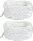 Ab-0413-wt02 Amarine Made 2 Pcs 3/8 Inch 35 Ft Double Braid Nylon Boat Dock Line Mooring Rope