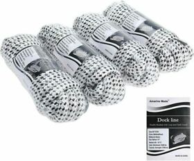 Ab-0717-04 Amarine Made 4 Pack 5/8 Inch 25ft Double Braid Nylon Boat Dock Line Anchor