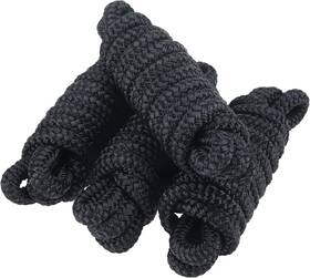 Ab-0490-bk02 Amarine-made 4 Pcs 3/8in 6 Ft Premium Double Braid Nylon Line Boat Marine Dock Mooring Rope