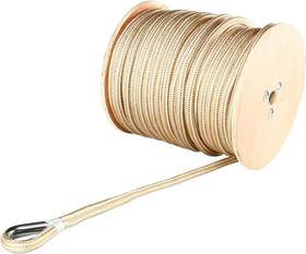 Ab-0663 Amarine Made Boat Anchor Rope 5/8 Inch X 250ft Double Braided Nylon Line With Thimble