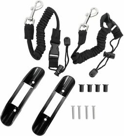 Bj-0153 Amarine Made Kayak Paddle Holder Bungee Cord Clips Leashes