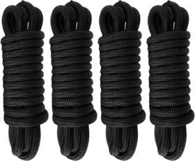 Tek-ab-0063 Amarine Made 4 4pcs 5/8 Inch 25ft Double Braid Nylon Boat Dock Line Rope Marine Mooring