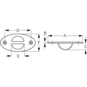 076102-1 Anchor 035514076043 Sea-dog Recessed Point 316 Ss #076102-1