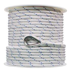 3006.2514 Anchor #3006.2514 Extreme Max Db Nylon Line 1/2 Inch 150ft White/blue Tracer