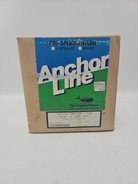 7aae508 Anchor Line 3-strand 3/8 Inch X 200ft Feet Thimble Spliced One End - Brand New