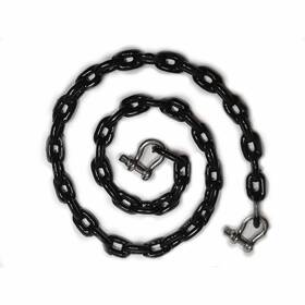 X002xh7k61 Anchor Harborcraft 5/16 X 5 Ft Pvc Coated Chain Marine Boat Black W Shackles