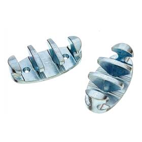11951-6 Attwood Zig-zag Gripper Cleat Pair Zinc-plated 4 Inch