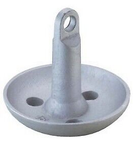 9943-1 Attwood Marine 022697994325 Boat Anchor Mushroom Style 15 Pound Aluminum Painted Gray