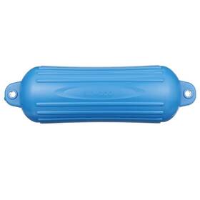 A7j-9358b1 Attwood Marine Single Inflatable Cylindrical 8 Inch Diameter X 28 Blue Polymer Ribbed Boat Fender