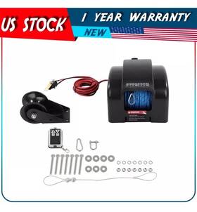 Adp13524401s Autodayplus 45 Lbs Free Fall Saltwater Boat Marine Electric Anchor Winch With Wireless Remote